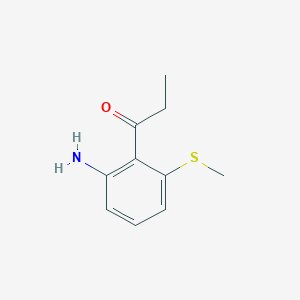 1-(2-Amino-6-(methylthio)phenyl)propan-1-one