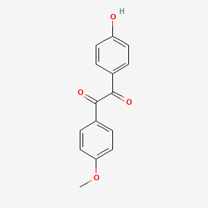 molecular formula C15H12O4 B14076273 1-(4-Hydroxyphenyl)-2-(4-methoxyphenyl)-1,2-ethanedione CAS No. 54945-19-6