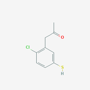 1-(2-Chloro-5-mercaptophenyl)propan-2-one