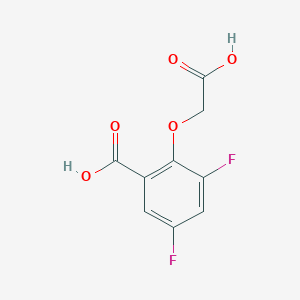 molecular formula C9H6F2O5 B1407641 2-(Carboxymethoxy)-3,5-difluorobenzoic acid CAS No. 1706457-39-7