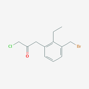 1-(3-(Bromomethyl)-2-ethylphenyl)-3-chloropropan-2-one