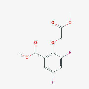 molecular formula C11H10F2O5 B1407649 Methyl 3,5-Difluoro-2-(2-methoxy-2-oxoethoxy)benzoate CAS No. 1706451-44-6