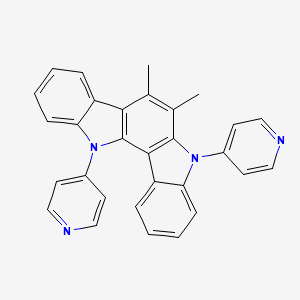 6,7-Dimethyl-5,12-di(pyridin-4-yl)-5,12-dihydroindolo[3,2-a]carbazole