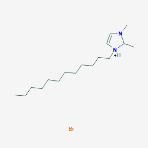 molecular formula C17H35BrN2 B14076560 1H-Imidazolium, 1-dodecyl-2,3-dimethyl-, bromide CAS No. 61546-10-9