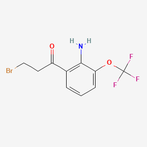 1-(2-Amino-3-(trifluoromethoxy)phenyl)-3-bromopropan-1-one