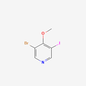 molecular formula C6H5BrINO B14076611 3-Bromo-5-iodo-4-methoxypyridine 