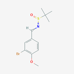 (R,E)-N-(3-bromo-4-methoxybenzylidene)-2-methylpropane-2-sulfinamide