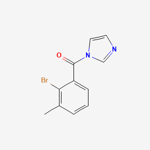 molecular formula C11H9BrN2O B1407663 1-(2-溴-3-甲基苯甲酰)咪唑 CAS No. 1383784-60-8