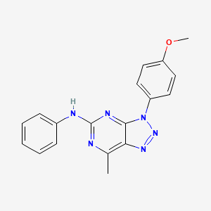 3-(4-methoxyphenyl)-7-methyl-N-phenyl-3H-[1,2,3]triazolo[4,5-d]pyrimidin-5-amine