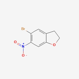 5-Bromo-2,3-dihydro-6-nitrobenzofuran