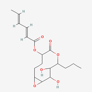 molecular formula C18H26O7 B14076700 5,6-Epoxypinolidoxin 