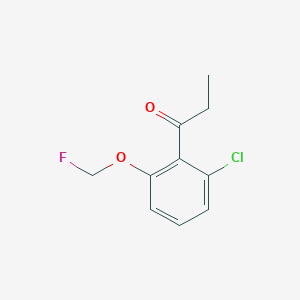 1-(2-Chloro-6-(fluoromethoxy)phenyl)propan-1-one