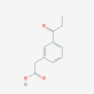 1-(3-(Carboxymethyl)phenyl)propan-1-one