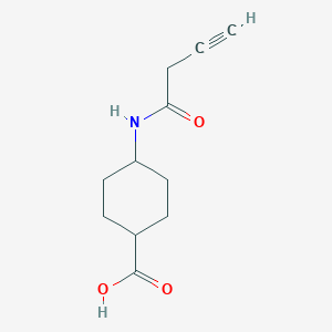 (1r,4r)-4-(But-3-ynamido)cyclohexanecarboxylic acid