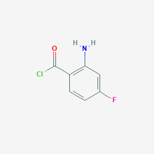 B1407676 2-Amino-4-fluorobenzoyl chloride CAS No. 1379360-41-4