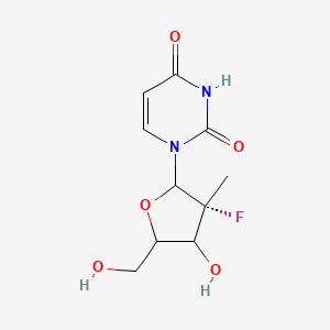 1-[(2R,3R,4R,5R)-3-fluoro-4-hydroxy-5-(hydroxymethyl)-3-methyloxolan-2-yl]-1,2,3,4-tetrahydropyrimidine-2,4-dione