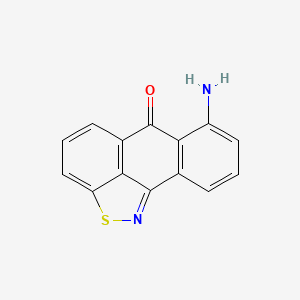 molecular formula C14H8N2OS B14076840 7-Amino-6h-anthra[9,1-cd][1,2]thiazol-6-one CAS No. 6337-02-6