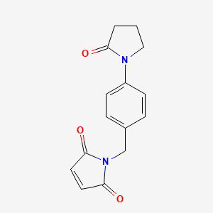 B1407691 1-[4-(2-Oxopyrrolidin-1-yl)benzyl]-1H-pyrrole-2,5-dione CAS No. 1706450-41-0