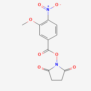 molecular formula C12H10N2O7 B1407692 N-Succinimidyl 3-Methoxy-4-nitrobenzoate CAS No. 2006277-78-5