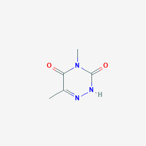 molecular formula C5H7N3O2 B14076944 4,6-Dimethyl-1,2,4-triazine-3,5(2H,4H)-dione CAS No. 62764-56-1