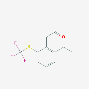 1-(2-Ethyl-6-(trifluoromethylthio)phenyl)propan-2-one