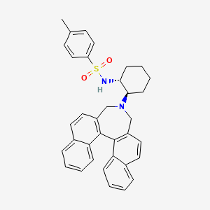 molecular formula C35H34N2O2S B14076962 N-[(1R,2R)-2-[(11bR)-3,5-dihydro-4H-dinaphth[2,1-c 