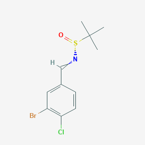 (R,E)-N-(3-bromo-4-chlorobenzylidene)-2-methylpropane-2-sulfinamide