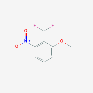 molecular formula C8H7F2NO3 B14077003 2-(Difluoromethyl)-3-nitroanisole 