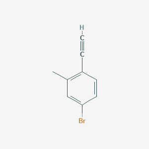 molecular formula C9H7B B1407708 4-溴-1-乙炔基-2-甲苯 CAS No. 1312479-78-9