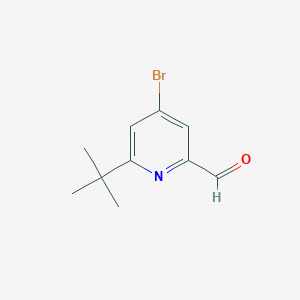 4-Bromo-6-(tert-butyl)picolinaldehyde