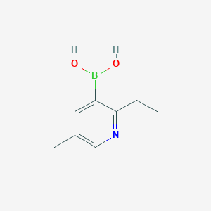 molecular formula C8H12BNO2 B14077111 (2-Ethyl-5-methylpyridin-3-yl)boronic acid 