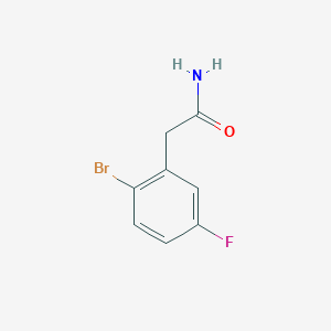 molecular formula C8H7BrFNO B1407714 2-(2-溴-5-氟苯基)乙酰胺 CAS No. 1566584-57-3