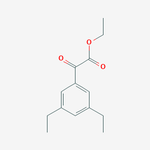 (3,5-Diethylphenyl)oxoacetic acid ethyl ester