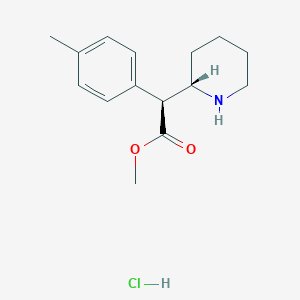 molecular formula C15H22ClNO2 B14077148 (+/-)-threo-4-Methylmethylphenidate (hydrochloride) 