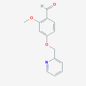 B1407715 2-Methoxy-4-(pyridin-2-ylmethoxy)benzaldehyde CAS No. 1151539-21-7