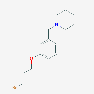 1-{[3-(3-Bromopropoxy)phenyl]methyl}piperidine