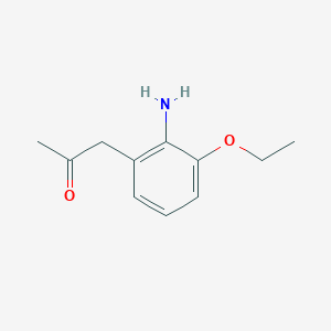 molecular formula C11H15NO2 B14077207 1-(2-Amino-3-ethoxyphenyl)propan-2-one 