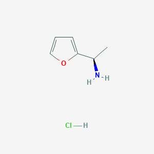 molecular formula C6H10ClNO B1407721 (R)-1-(Furan-2-yl)ethanamine hydrochloride CAS No. 528819-19-4