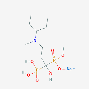 Sodium hydrogen (1-hydroxy-3-(methyl(pentan-3-yl)amino)-1-phosphonopropyl)phosphonate