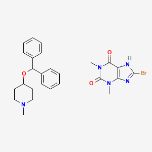 4-(Diphenylmethoxy)-1-methylpiperidine bromotheophylline