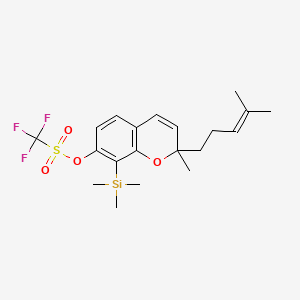 [2-Methyl-2-(4-methylpent-3-enyl)-8-trimethylsilylchromen-7-yl] trifluoromethanesulfonate