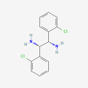 molecular formula C14H14Cl2N2 B14077302 (1S,2S)-1,2-Bis(2-chlorophenyl)ethane-1,2-diamine 