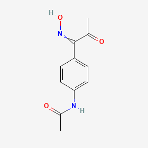 molecular formula C11H12N2O3 B14077313 N-[4-(N-Hydroxy-2-oxopropanimidoyl)phenyl]acetamide CAS No. 101306-86-9