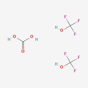 molecular formula C3H4F6O5 B14077348 carbonic acid;trifluoromethanol CAS No. 5659-86-9