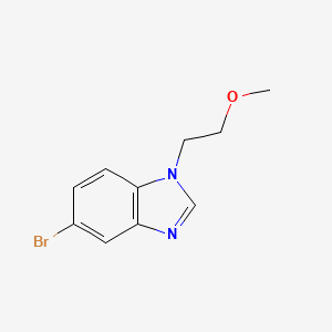 molecular formula C10H11BrN2O B1407738 5-bromo-1-(2-methoxyethyl)-1H-benzimidazole CAS No. 1374145-25-1