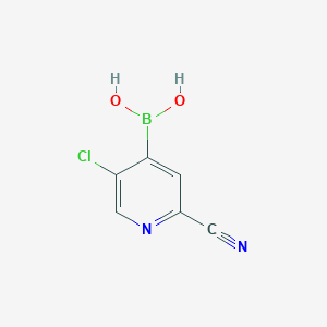 (5-Chloro-2-cyanopyridin-4-yl)boronic acid