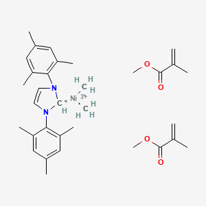 Bis(methyl methacrylate)(1,3-bis(2,4,6-trimethylphenyl)imidazol-2-ylidene)nickel(0)