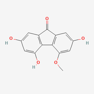 2,4,7-Trihydroxy-5-methoxy-9H-fluoren-9-one