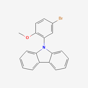 molecular formula C19H14BrNO B14077446 9-(5-Bromo-2-methoxyphenyl)-9H-carbazole 