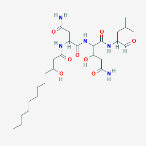 2-[[4-amino-2-(3-hydroxydodecanoylamino)-4-oxobutanoyl]amino]-3-hydroxy-N-(4-methyl-1-oxopentan-2-yl)pentanediamide